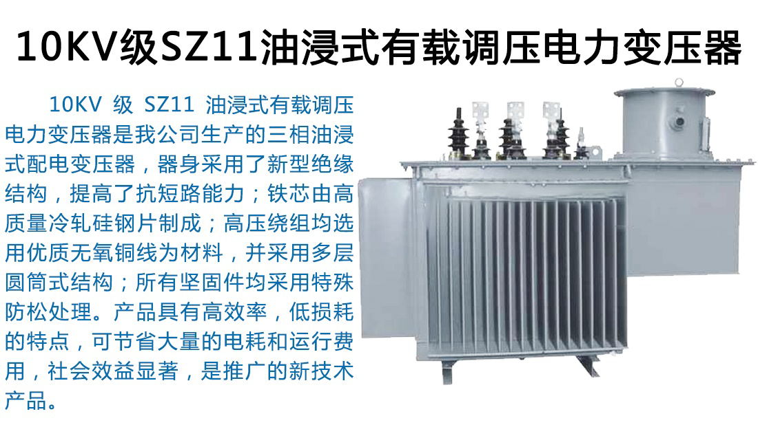 10KV级SZ11油浸式有载调压电力变压器